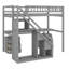 Lit mezzanine amélioré avec commode et bande lumineuse-116499002-116499003