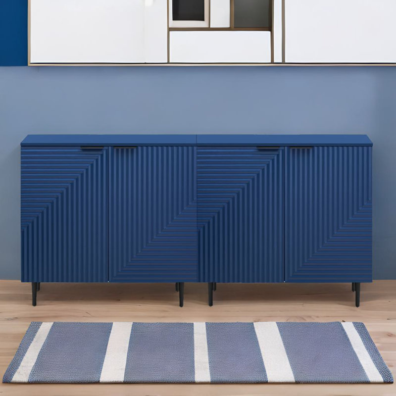 Set Of 2 Minimalist Side Cabinets