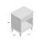 Table de chevet avec tablette VIctoria-113397963