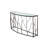 Antico 55.31'' Glass Top Console Table