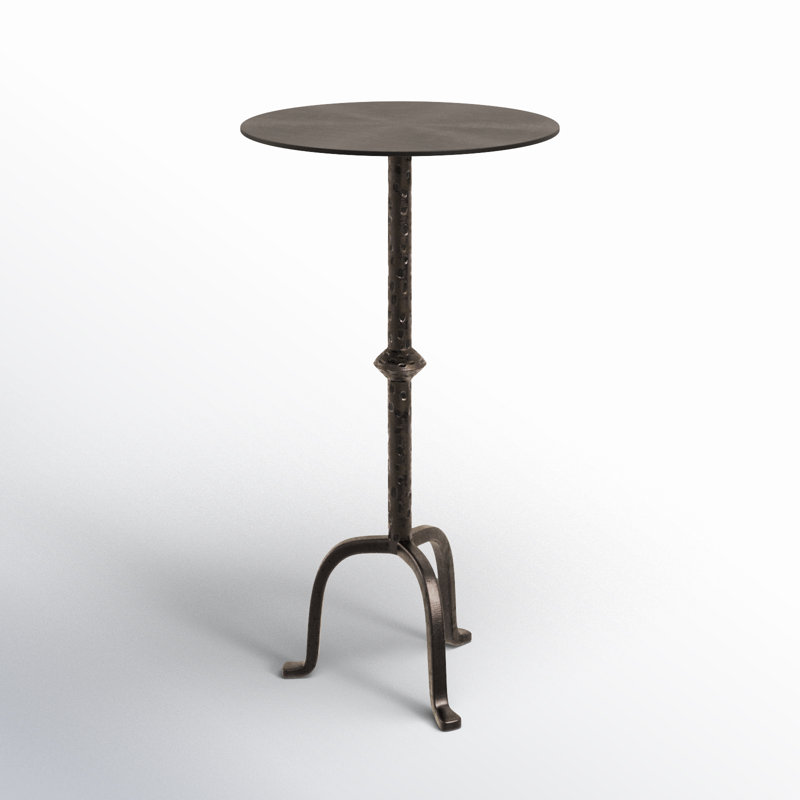 Jocelyn End Table, Dark Brass