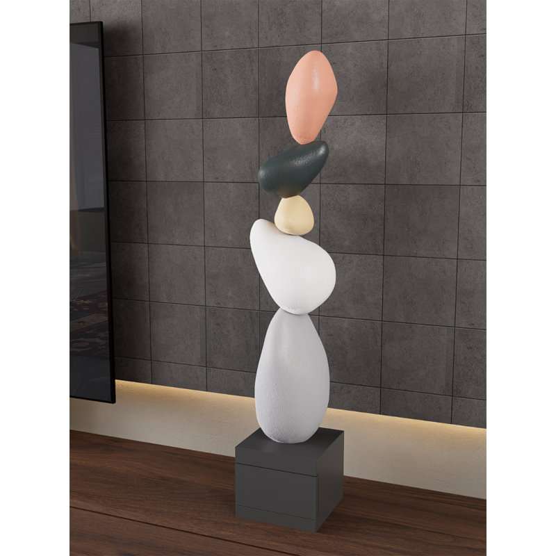 Modern Minimalist Floor Ornament with a Drawer