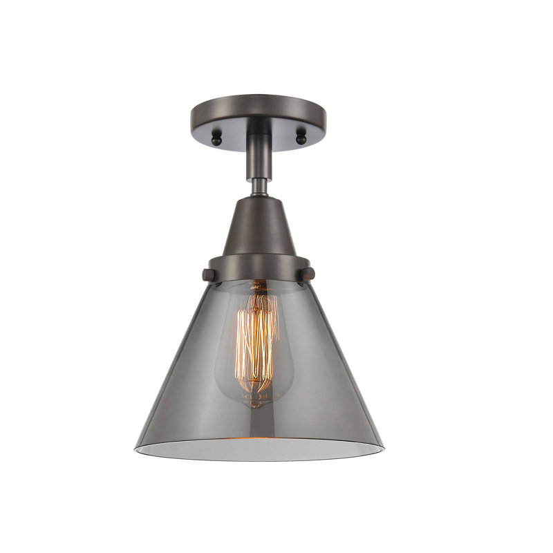 Plafonnier en verre, Ampoule non incluse, Oui, Bronze huilé