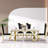 Hudhaifah 19.3'' H Velvet Upholstered Metal Side Chair