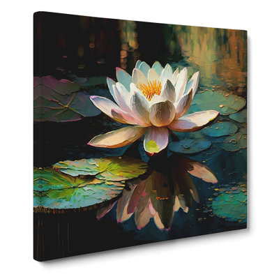Lotus Flower Neo-Impressionism - No Frame Print