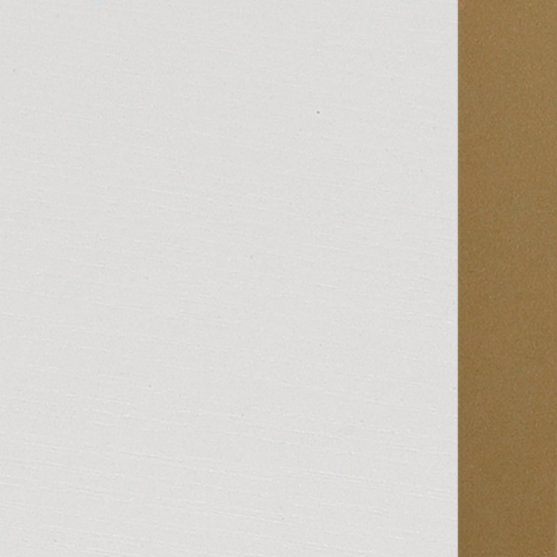 Techni Mobili Industrial Writing Desk, White/Gold