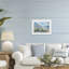 Reproduction sous verre encadrée Beach Villa Overmir, design par LSR Design Studio-1173677917-1173677919