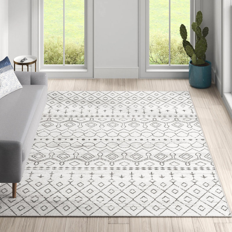 Tapis de couloir Annmarie Trellis, Rectangle 8 pi x 10 pi