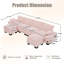 Canapé modulaire modulaire avec siège profond, ports USB pour salon, appartement, bureau-131113491-131113496