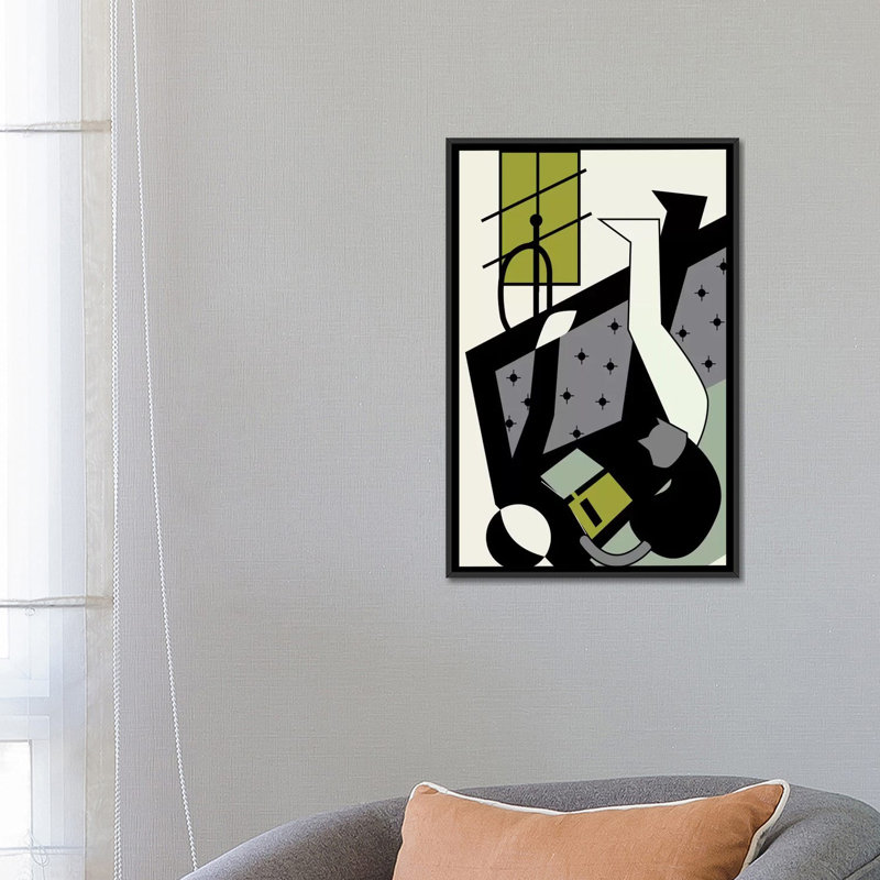 « books & chats », impression sur toile tendue, H 26 po x l 18 po x P 1,5 po, Toile avec cadre noir, Pas de tapis