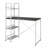 Reversible Smart Workstation Desk, White/Brown Wooden