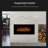 Sikes 36.1'' W Steel Electric Fireplace with 82 BTU
