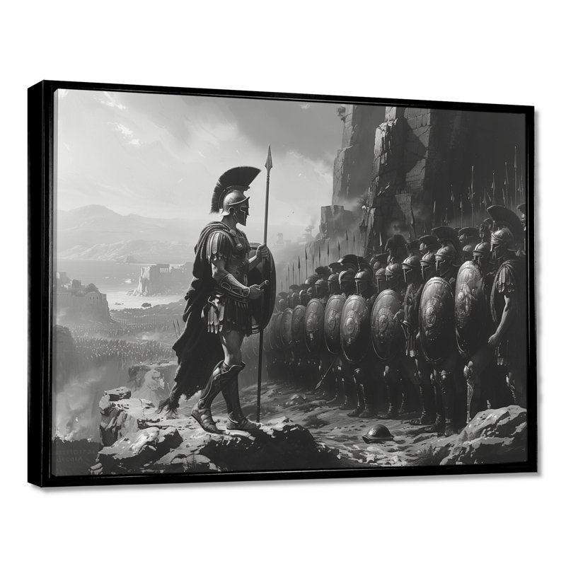 «Glatha», impression sur toile, Toile avec cadre flottant noir, H 34 po x l 44 po x P 1,5 po