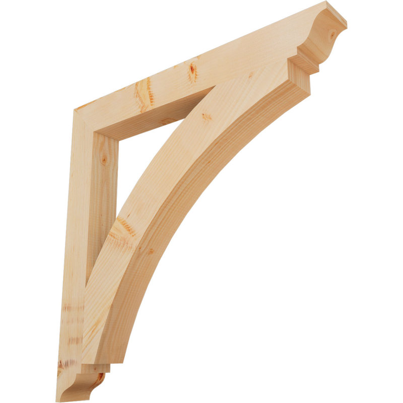 Thorton Traditional Bracket, 34"H x 3.5"W x 34"D, Douglas Fir (Smooth)