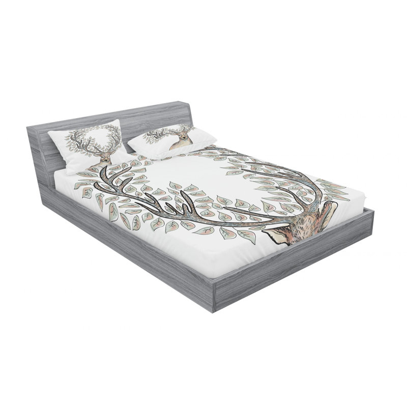 Microfiber Sheet Set, Queen Sheet Set with Fitted Sheet