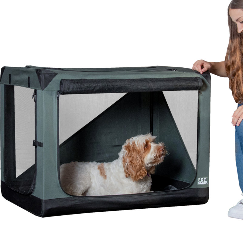 Caisse en nylon à parois souples, Cyprès foncé, H 24 po x l 22 po x P 29,50 po
