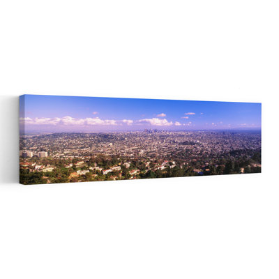 Cityscape Los Angeles California USA by J Sohm/VOA LLC - Wrapped Canvas Panoramic Print