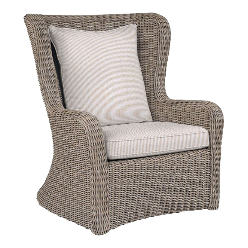 Sag Harbor Outdoor Lounge Chair, Gray, Perigold Replay Linen