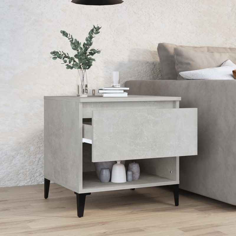 Nylan End Table, Concrete Grey
