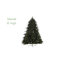 Arbre de Noël artificiel pin vert avec lumières claires/blanches-740102335