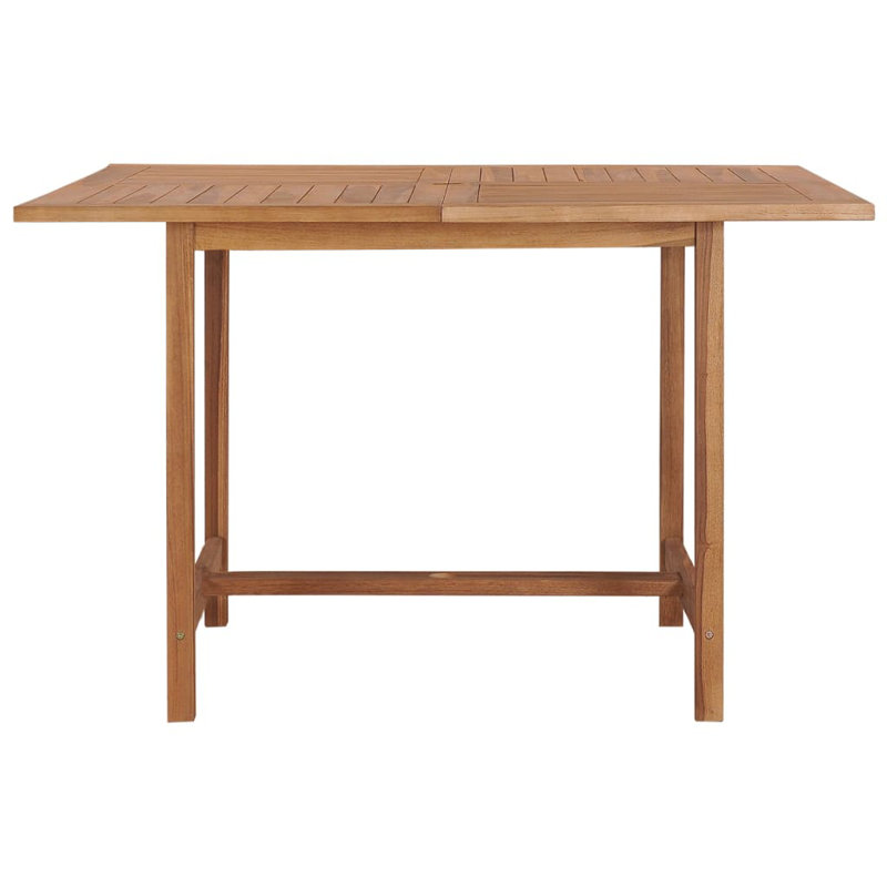 Patio Dining Table 43.3"x43.3"x29.5" Solid Wood Teak