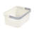 iDesign Plastic Large Storage Tote with Handle, BPA-Free, the Eco Bin Collection, Coconut/Flint