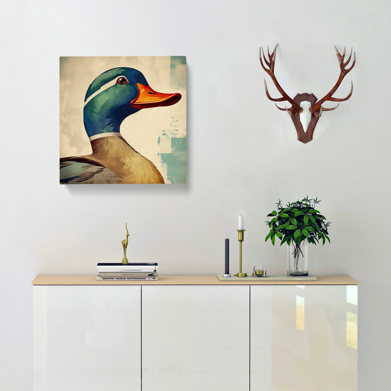 Duck Soviet Art - Wrapped Canvas
