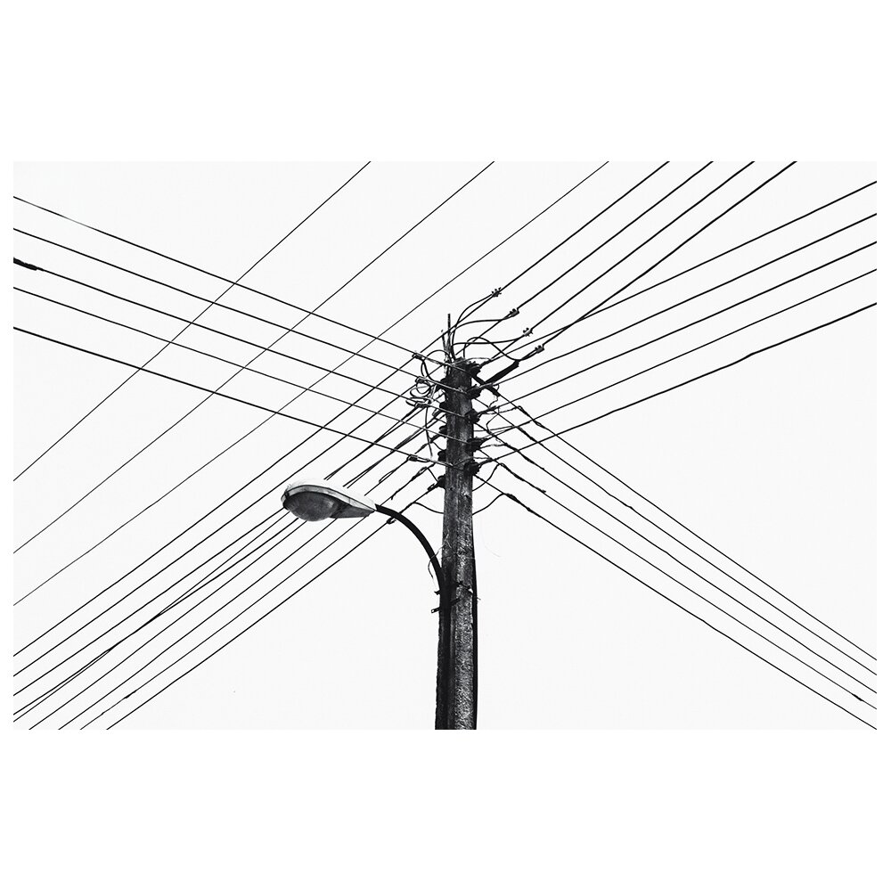 Leinwandbild - Fotografie „Wires”