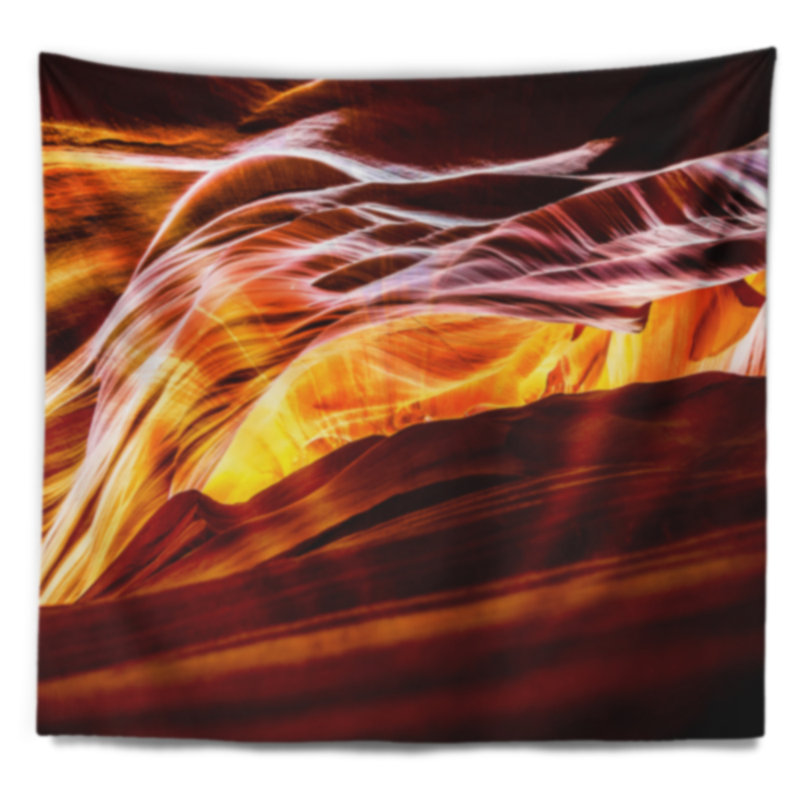 Paysage jaune avec tapisserie Antelope Canyon, H 32 po x l 39 po