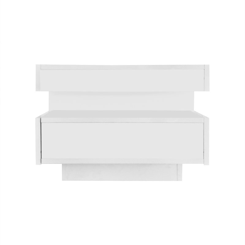 Coffee Table with Storage, White