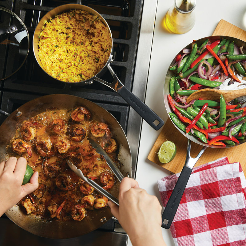 Kitchenaid 10 Piece Stainless Steel Induction Pots and Pans Cookware Set
