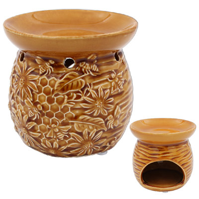 12 cm H Concrete / Cement Tabletop Wax Warmer Holder with Candle Included