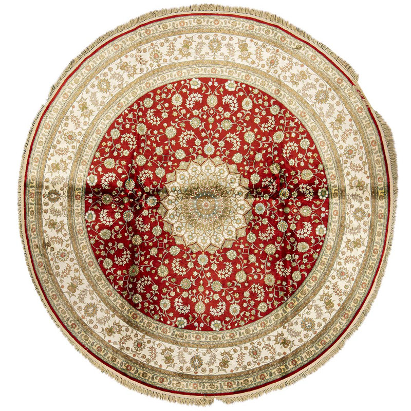 Hand Woven Silk Oriental Area Rug