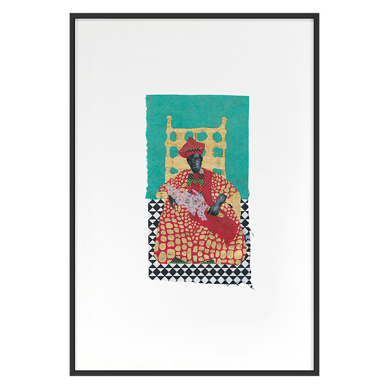 African Royals 3 Print by Ngo, PC, Black Single Picture Framed, 32'' H x 23'' W