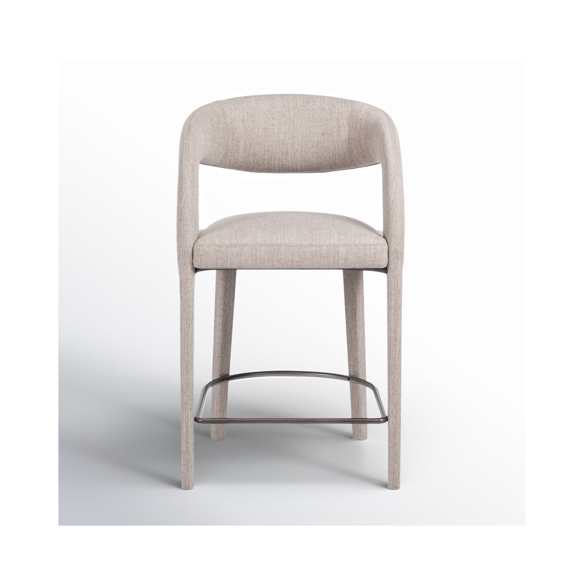 Geoffrey Counter & Bar Stool, Savile Flannel/Polyester Blend, Bar Stool (30.51" Seat Height)