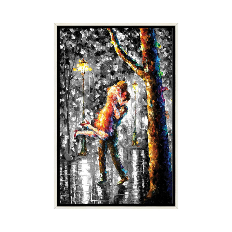 «Late Stroll Miami», reproduction d'art sur toile encadrée, H 26 po x l 18 po, Reproduction encadrée sans passe-partout, Noir