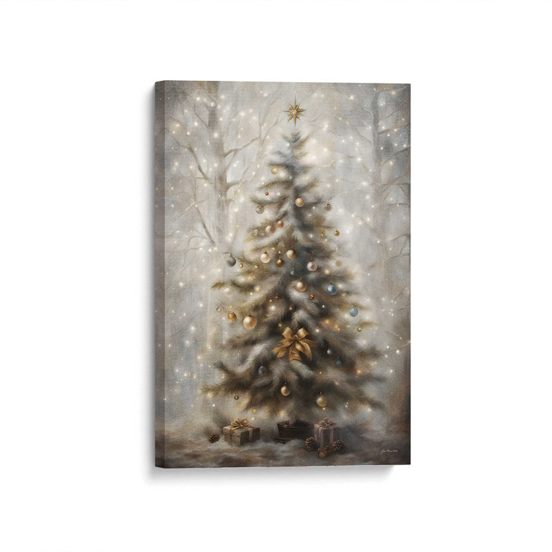 «Oh Tannenbaum» par Jo Moulton, reproduction d'art sur toile, Toile tendue, Ne s’applique pas, H 16 po x l 12 po