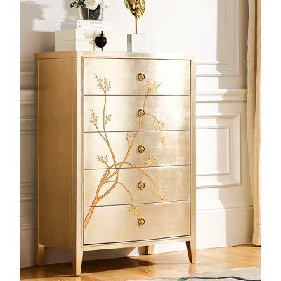 French Style Beech Wood Painted Accent Chest
