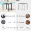 Table d'appoint d'extérieur carrée en aluminium Herv-1780494361