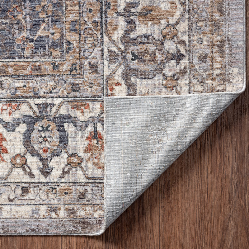 6 Oriental Area Rug in Gray, Rectangle 8'6" x 11'6"