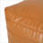 Ottoman, Contemporary 16”x16”x16” Faux Leather Pouf for Extra Seating | Caramel Faux Leather-582134328