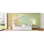 Lit double pleine grandeur avec tiroirs, blanc