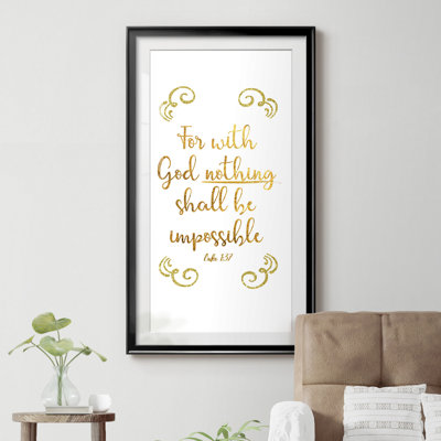 " Luke 1:37 "