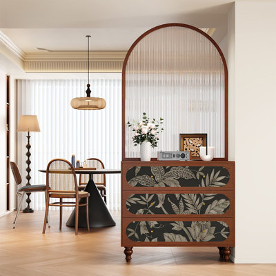 French  tempered glass screen cabinet