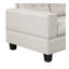 Canapé modulaire de 105 po avec repose-pieds avec rangement, canapé en L avec 2 coussins et porte-gobelet, canapé modulaire avec méridienne réversible pour le salon, gris clair
