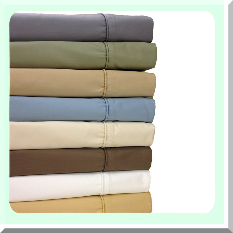 Luxury Sateen Cotton Pillowcase Set - 650 Thread Count Wrinkle Free Hypoallergenic Bed Pillowcases - 2 Piece Pillow Cases
