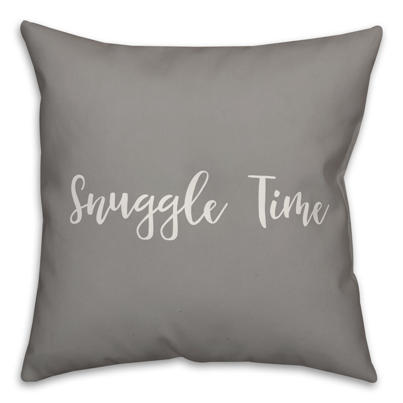  Coussin Snuggle Time, Gris, Housse de coussin