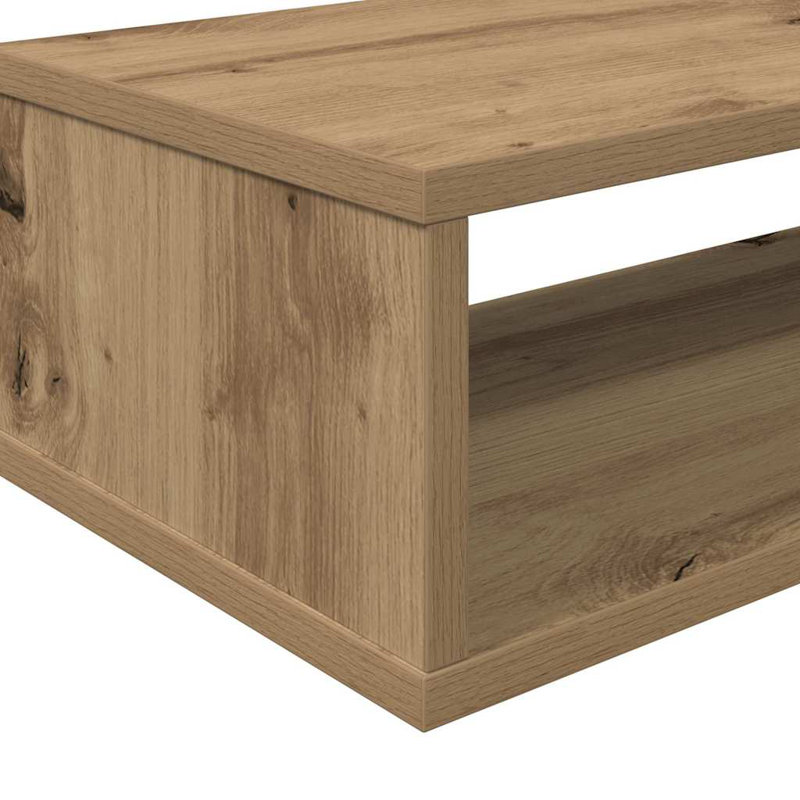 TV Stand, 28.5cm H x 150cm L x 25cm W, Light Brown