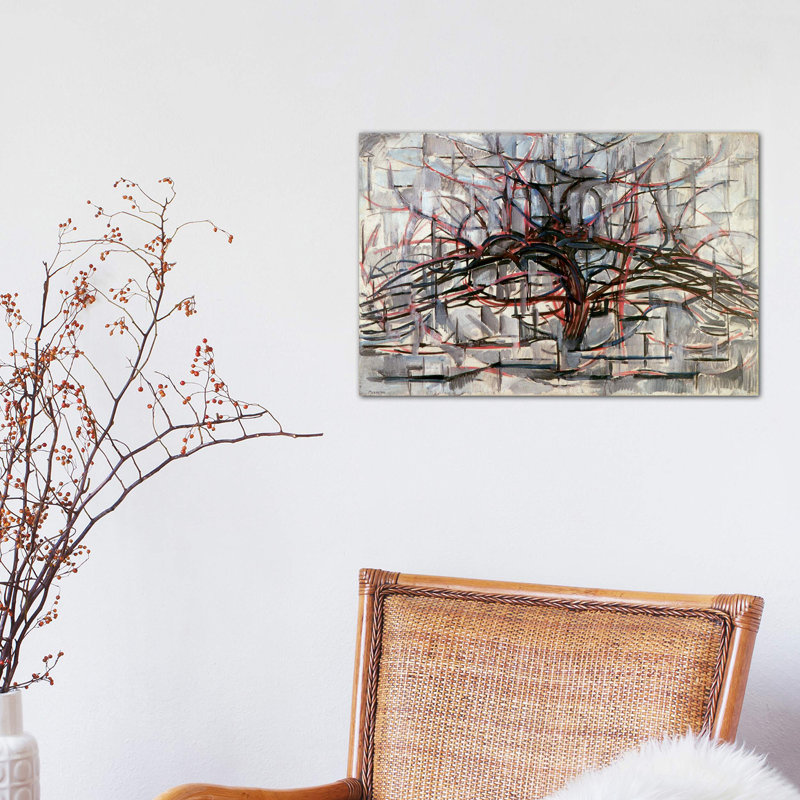 Tree, 1911 by Piet Mondrian - Wrapped Canvas Print, 101.6 cm H x 66.04 cm W x 1.91 cm D, No Frame