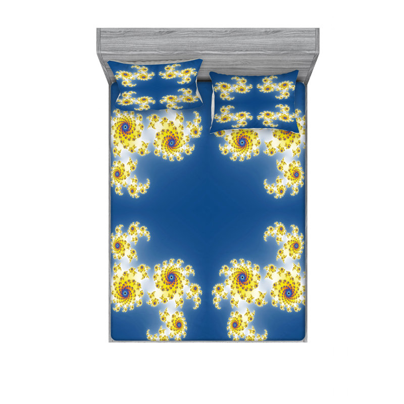 Microfiber Floral Sheet Set